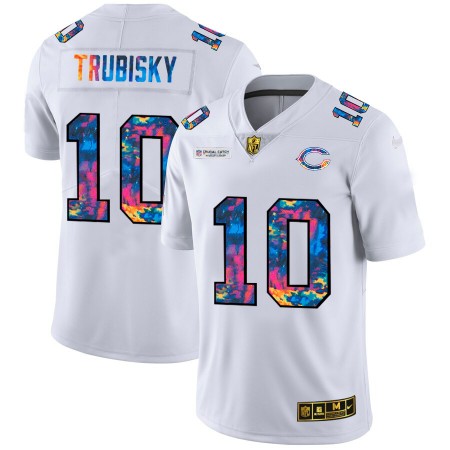 Chicago Bears Tröjor Mitchell Trubisky 10 Nike 2020 Flerfärgad Vit - Herr Chicago Bears Tröjor Mitchell Trubisky 10 Nike 2020 Flerfärgad Vit - Herr